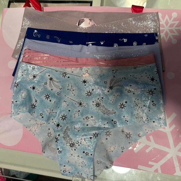 Victorias Secret No Show Shine Cheeky Panties Set - Picture 2 of 7